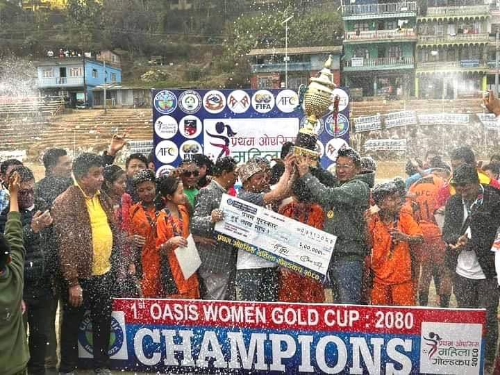 प्रथम ओएसिस महिला गोल्डकपको नाफा १ लाख १३ हजार