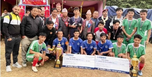 परोपकार फुटबलकाे उपाधि ज्योति स्पाेर्टिङलाई