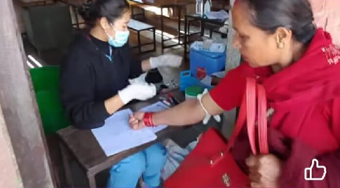 माईमा साना किसानले आयोजना गरेको स्वास्थ्य शिविरमा १८९ ले लिए सेवा