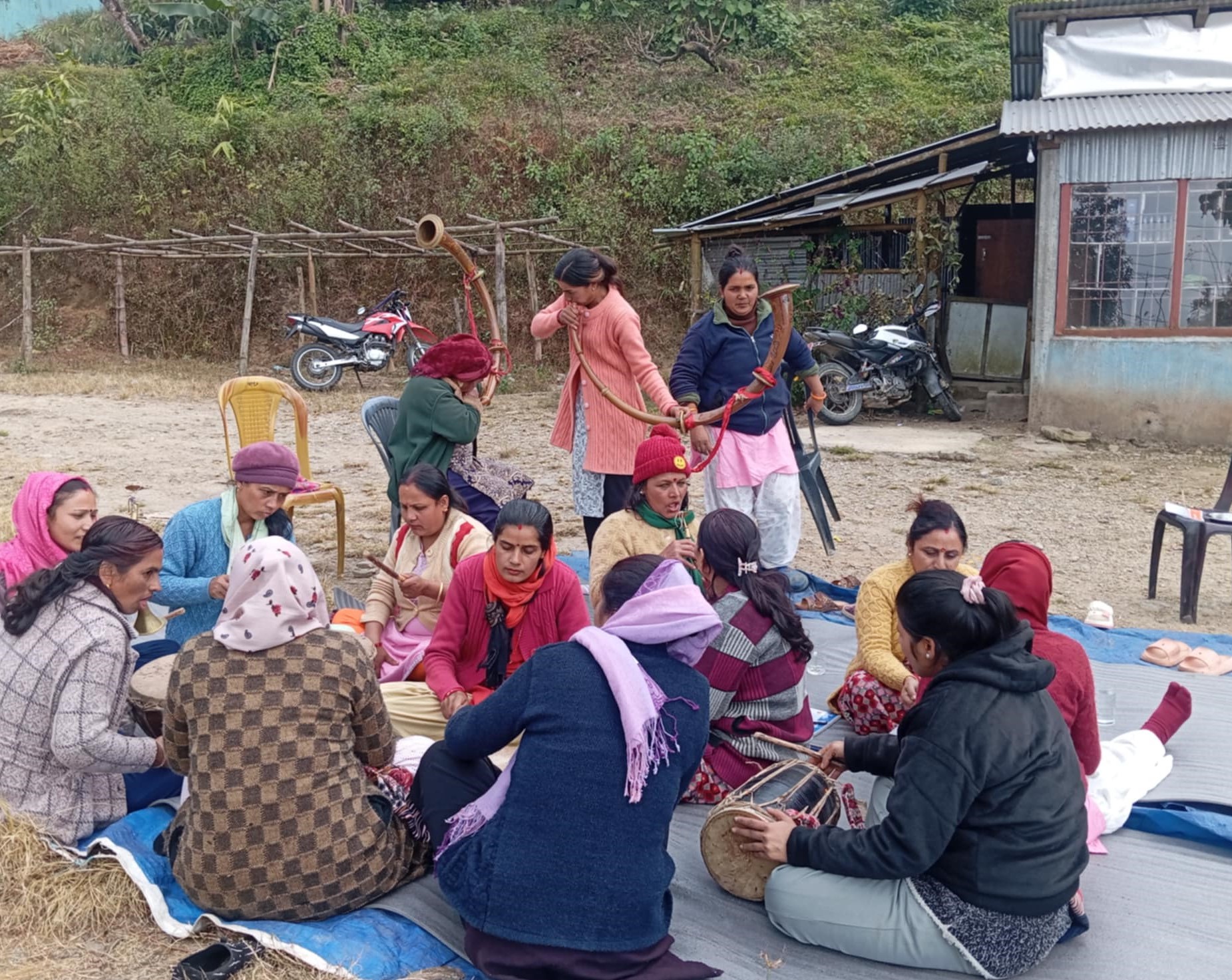 रोङ गाउँपालिकामा नौमती बाजाको संरक्षण गरिदै