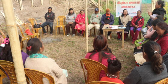 अर्गानिक तरकारी खेती उत्पादनमा जोड दिँदै सिमधारा महिला कृषक समूह