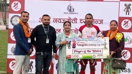 नव ज्योति च्यालेन्ज कप : रेड हर्स इलामलाई हराउँदै आयोजक सेमिफाइनलमा