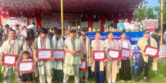 चुलाचुली गाउँपालिकाद्धारा ११ जना रग्बी खेलाडी सम्मानित