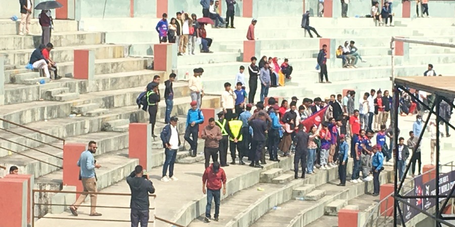 नेपालको खेल रद्द भएपछि क्यान र आईसीसीविरुद्ध समर्थकको नाराबाजी