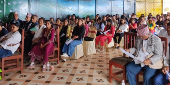 इलाममा कोरिया गएकाको परिवारलाई वित्तीय साक्षरता सम्बन्धी अभिमुखीकरण