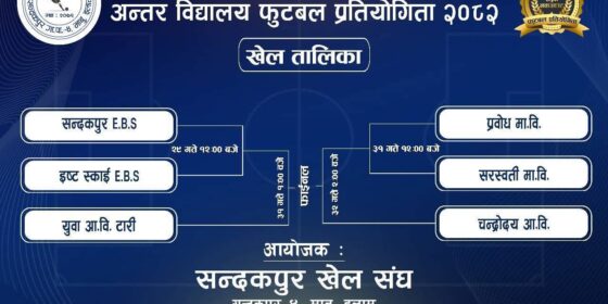 राँके स्मृति फुटबल : आजबाट अन्तर विद्यालय यु–१४ का खेलहरु संचालन हुने