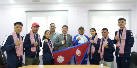 इलामकी कामनाले एसियन पारा तेक्वान्दो च्याम्पियनसिप खेल्दै