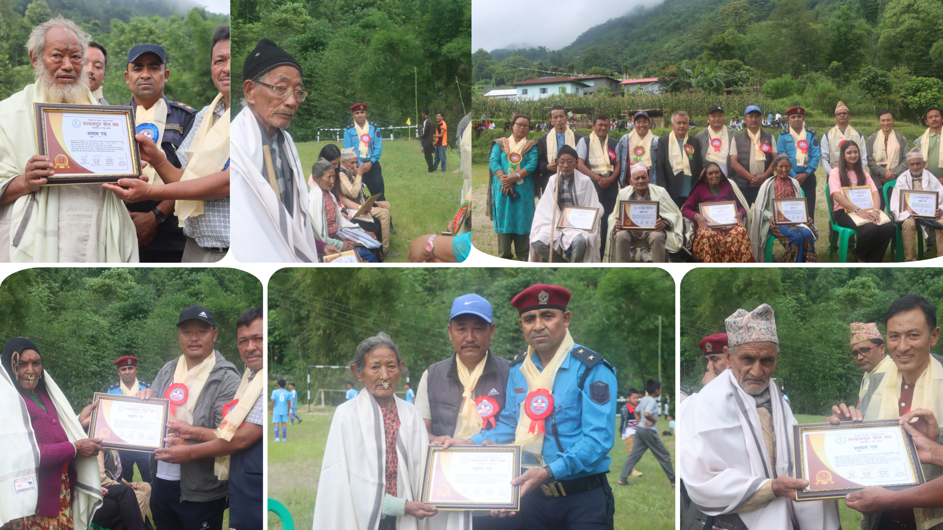 सन्दकपुर खेल संघ माबुद्धारा ८० बर्ष माथिका जेष्ठ नागरिक सम्मानित (तस्बिर)