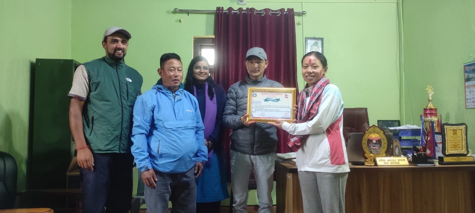 जर्मनीमा ब्याडमिन्टन खेलेकी सुब्बालाई सूर्योदय नगरपालिका–३ को सम्मान
