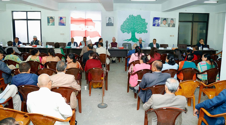 कांग्रेस केन्द्रीय समिति :  नियमित महाधिवेशनमा जोड, पार्टीलाई चुनावमा केन्द्रित गर्नुपर्ने