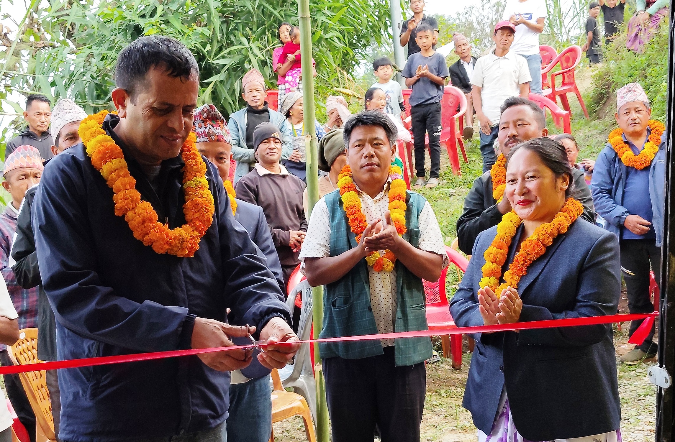 थोकफेला युवा विकास संस्थाको नयाँ भवन उद्घाटन (तस्बिरहरु)