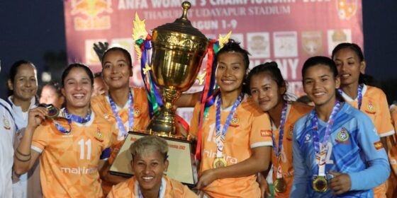 आर्मीलाई हराउँदै एपीएफले जित्यो एन्फा महिला च्याम्पियनको उपाधि
