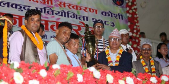 २१ स्वर्णसहित सुनसरी कोशी प्रदेश राष्ट्रपति रनिङ सिल्डको च्याम्पियन