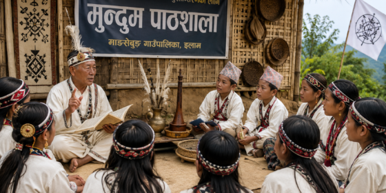 राई समुदायको मौलिक ज्ञान पुस्तान्तरण गर्न माङसेबुङमा ‘मुन्दुम पाठशाला’