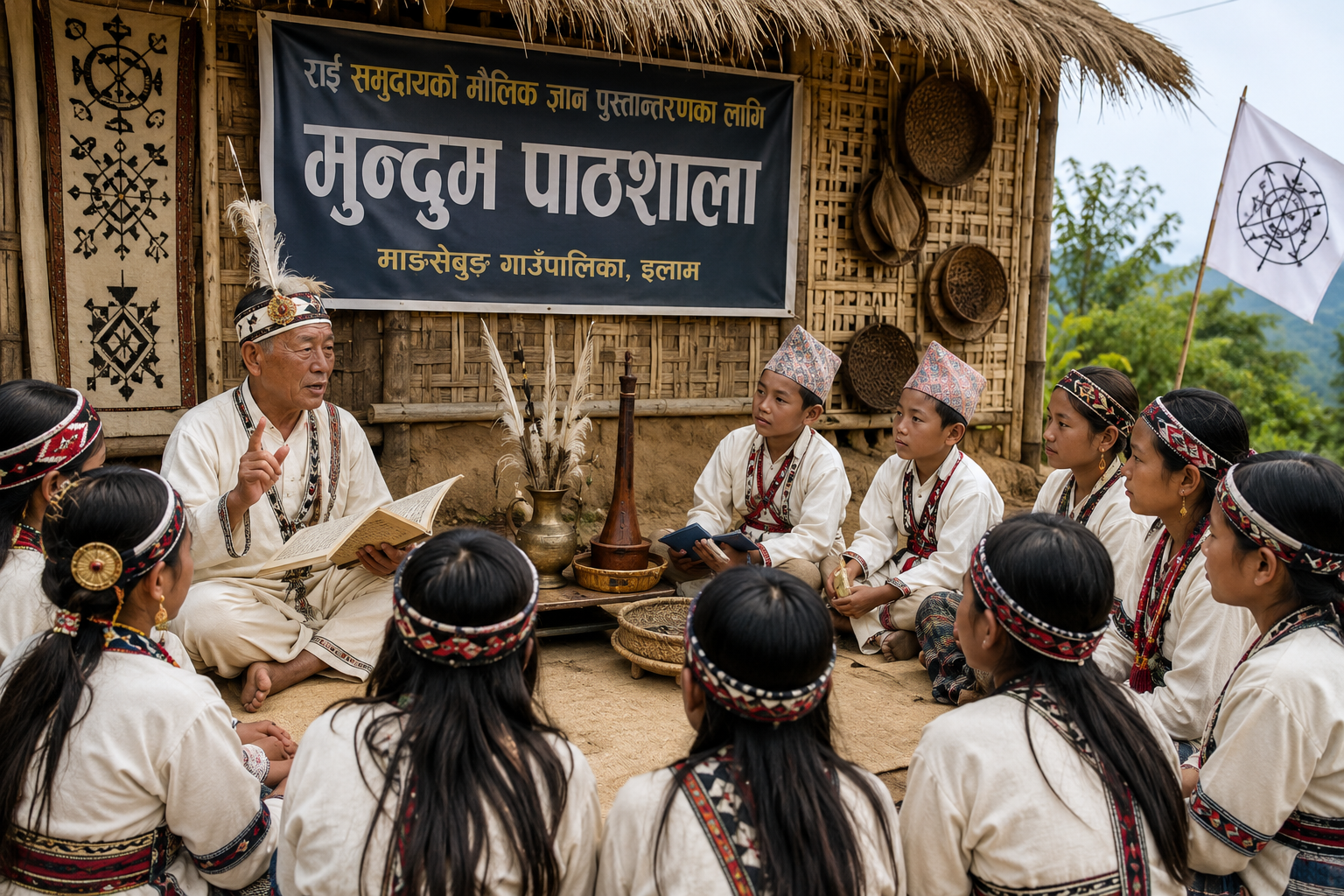 राई समुदायको मौलिक ज्ञान पुस्तान्तरण गर्न माङसेबुङमा ‘मुन्दुम पाठशाला’