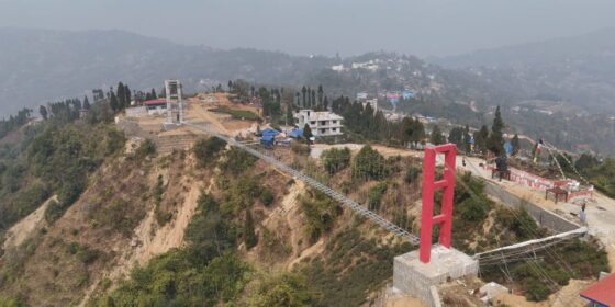 सूर्योदयमा १२० मिटर लामो सिसाको पुल तयार, असोजमा उद्घाटन गरिने