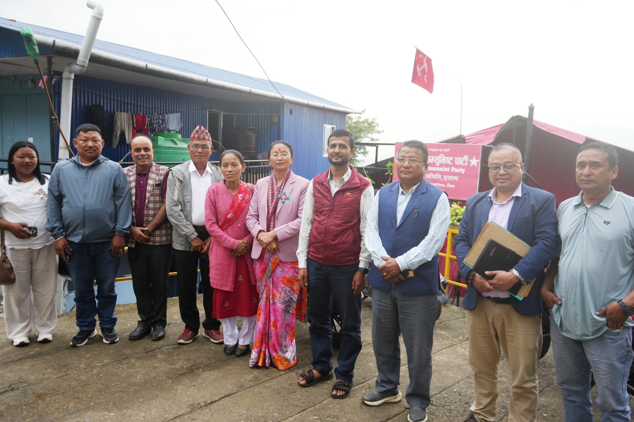 मन्त्री लङ्वालाई नेपाली कम्युनिष्ट पार्टी इलाम नगर कमिटीद्वारा बधाई तथा शुभकामना