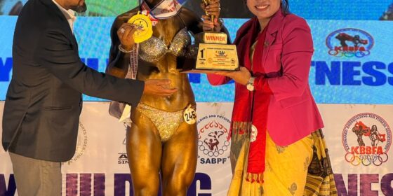 इलामकी जुनी राई छैटौँ मिस्टर काठमाडौंमा महिला फिजिकतर्फ विजेता