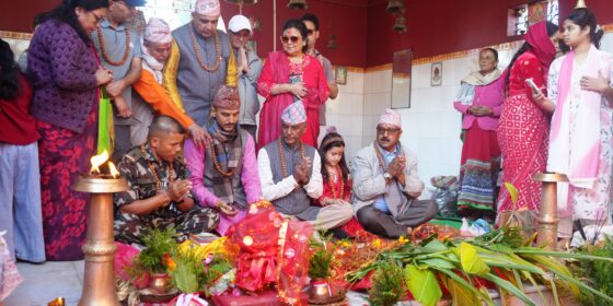 ऐतिहासिक पञ्चकन्या मन्दिरमा फूलपातीका दिन हर्षोल्लासका साथ सलामी र बढाइँ कार्यक्रम सम्पन्न 